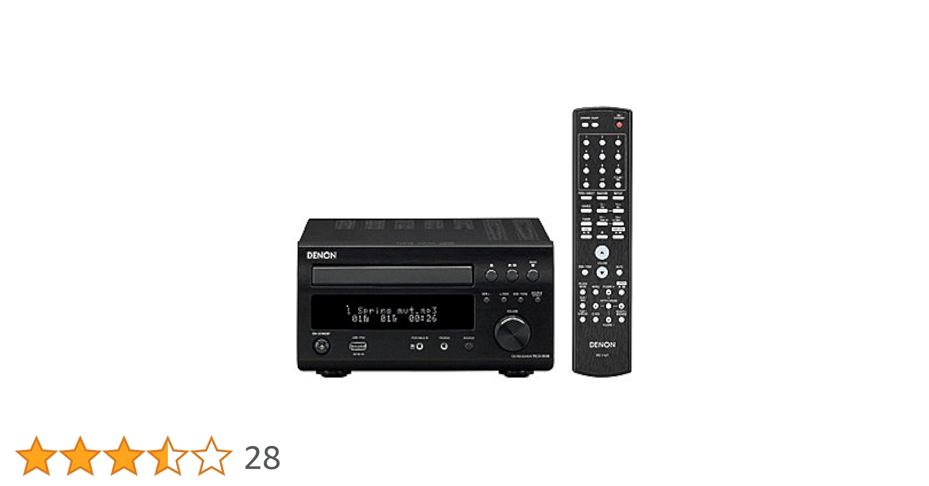 Amazon.co.jp: Denon CDレシーバー iPod対応 ブラック RCD-M38-K